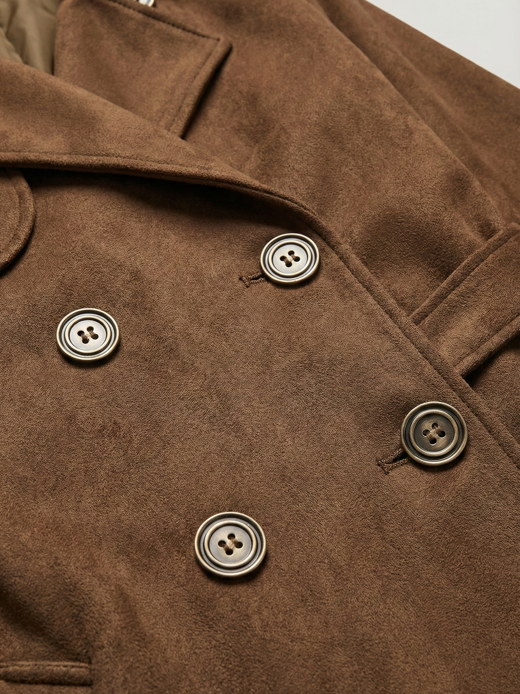 Molly | Long trench-coat en daim ceinturé