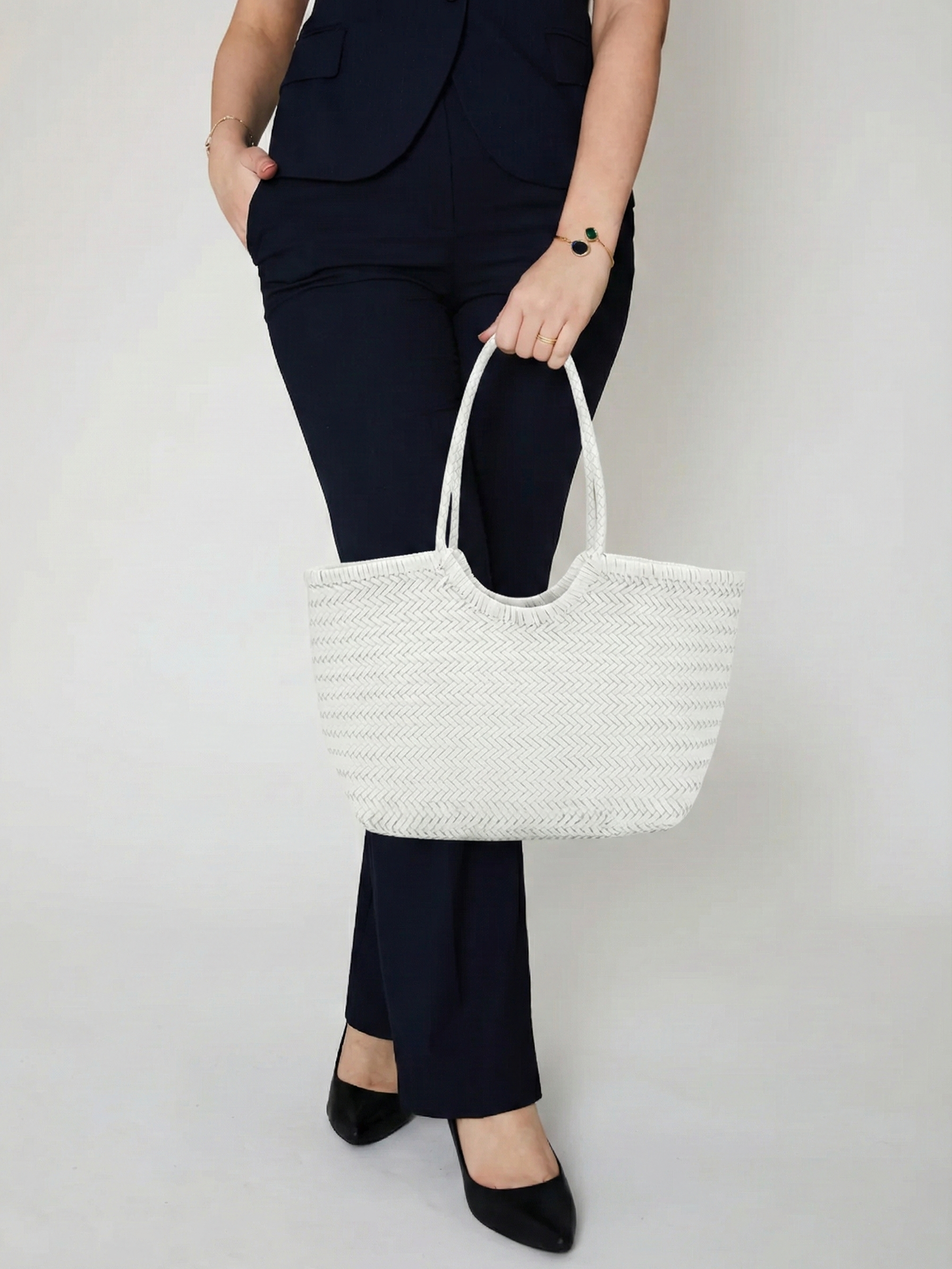 April | Woven Oversized Tote Bag