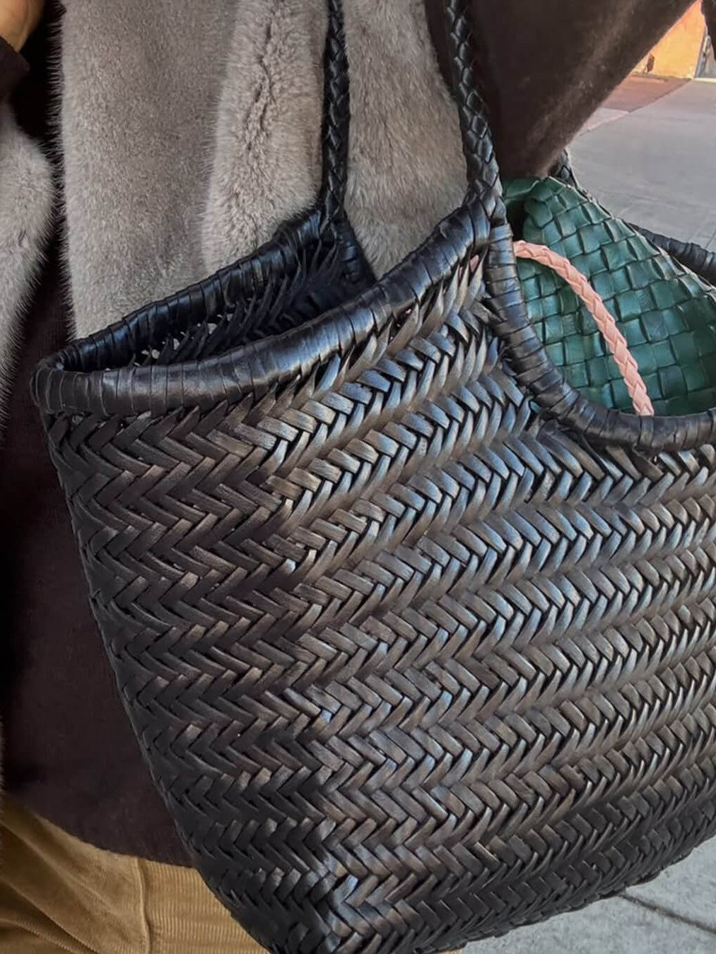 April | Woven Oversized Tote Bag