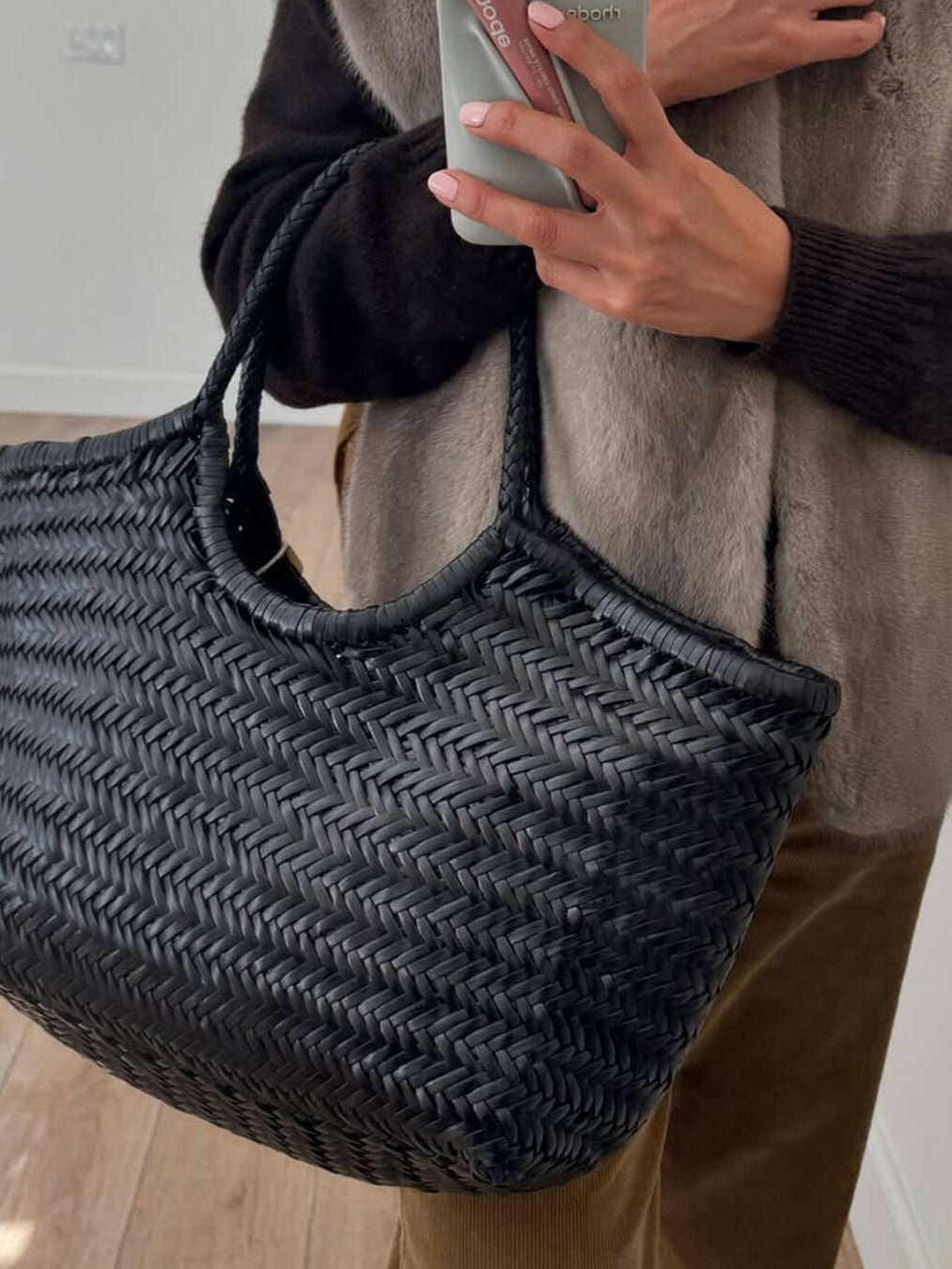 April | Woven Oversized Tote Bag