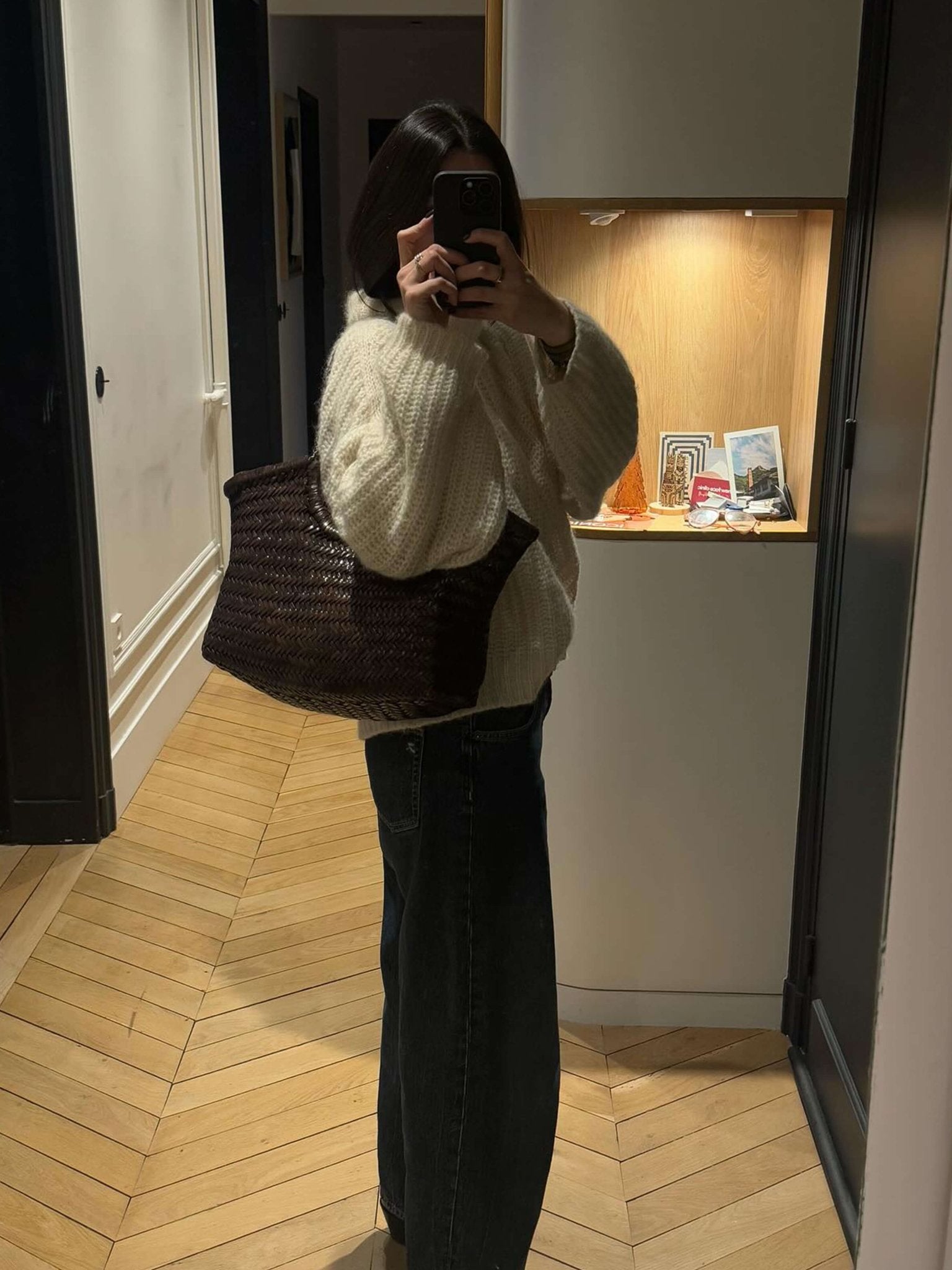 April | Woven Oversized Tote Bag