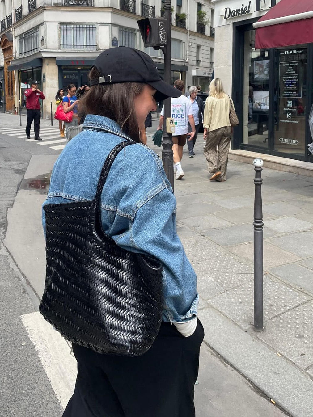 April | Woven Oversized Tote Bag