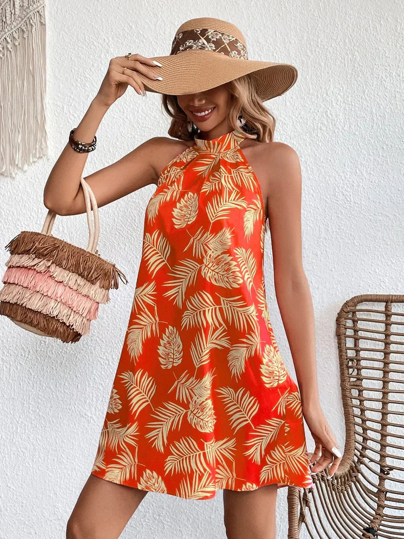 Elegantes Tropenkleid für stilvolle Sommertage