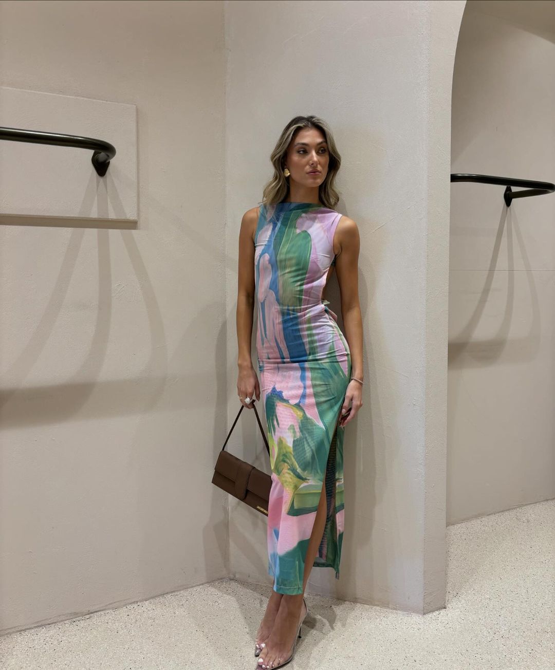 Nola | Pastellfarbenes Maxikleid