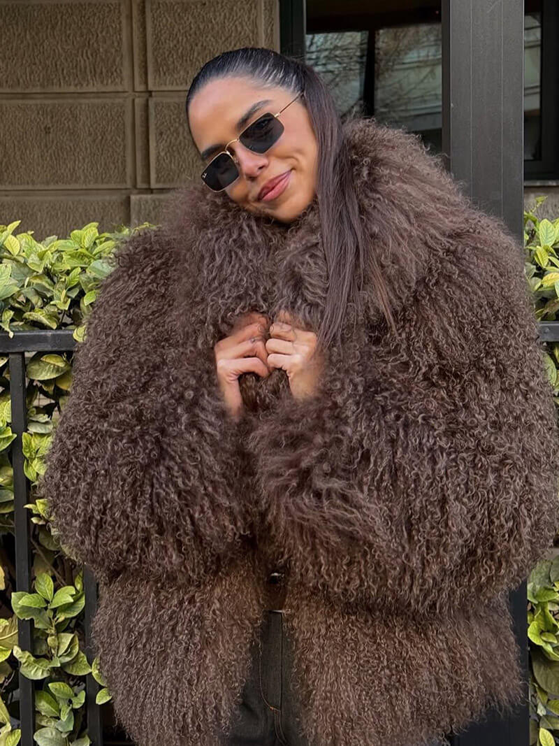 Hana | Veste tendance en fausse fourrure