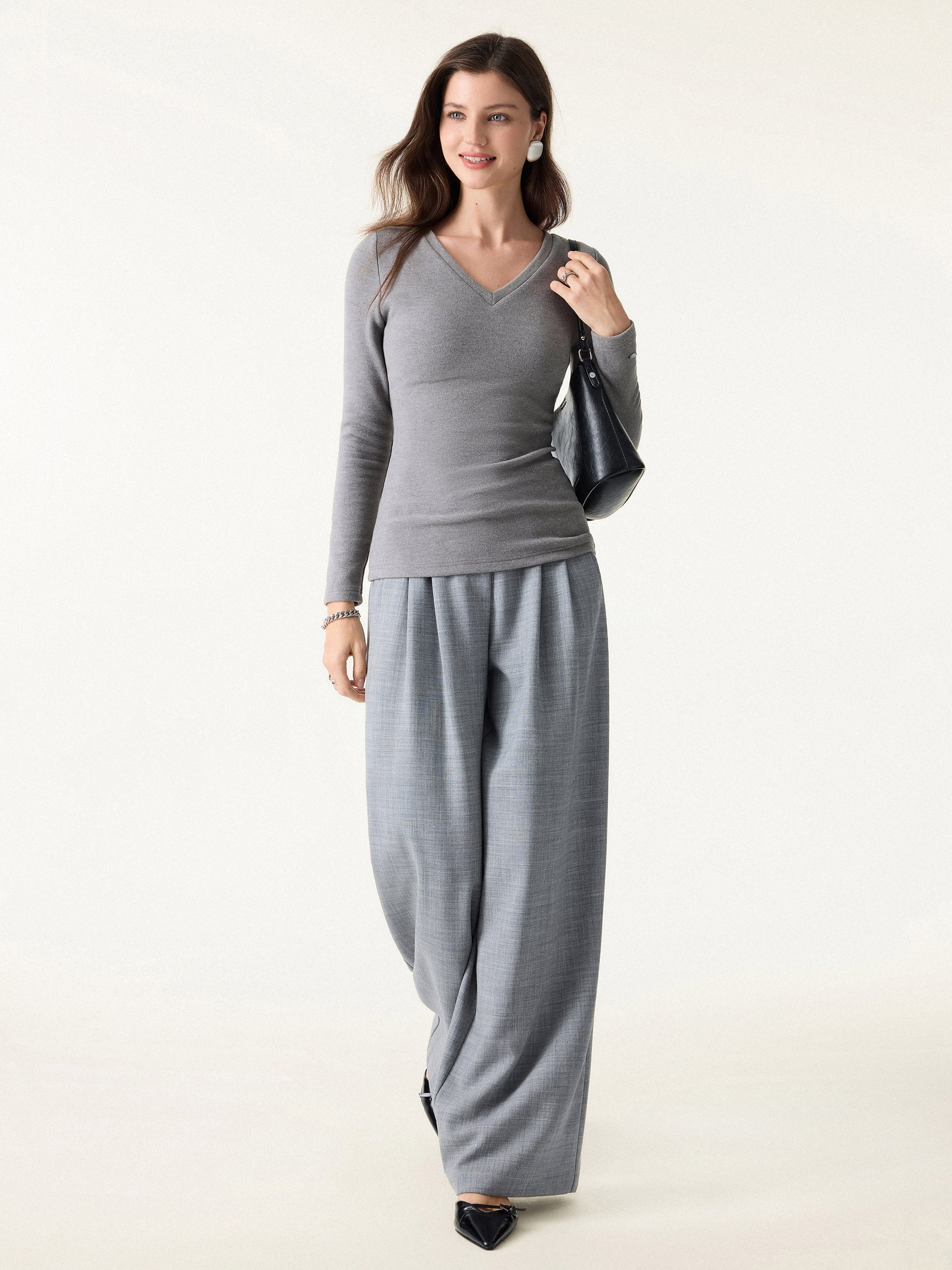MaxWarm V-Neck Long Sleeve Brami