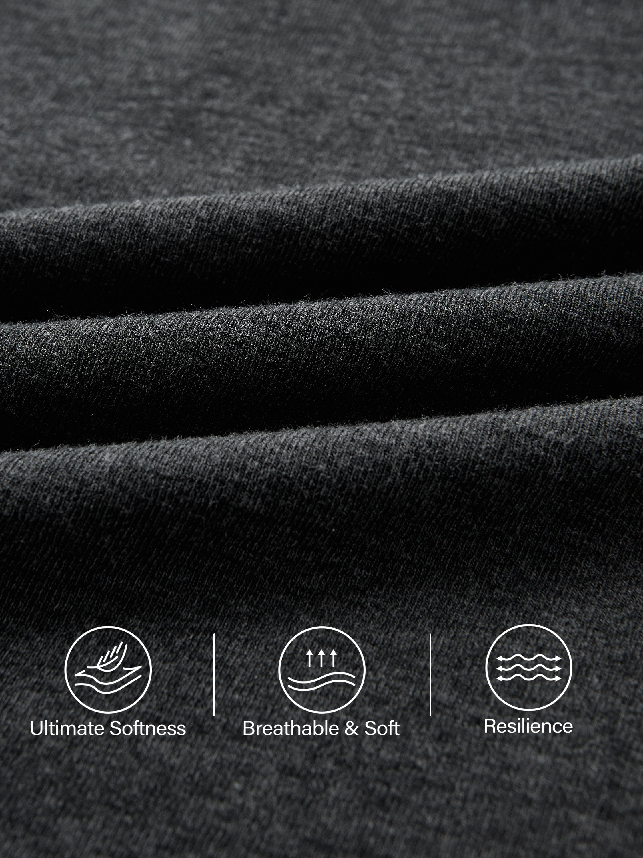 Stretch Cotton V-Neck Long Sleeve Brami Top