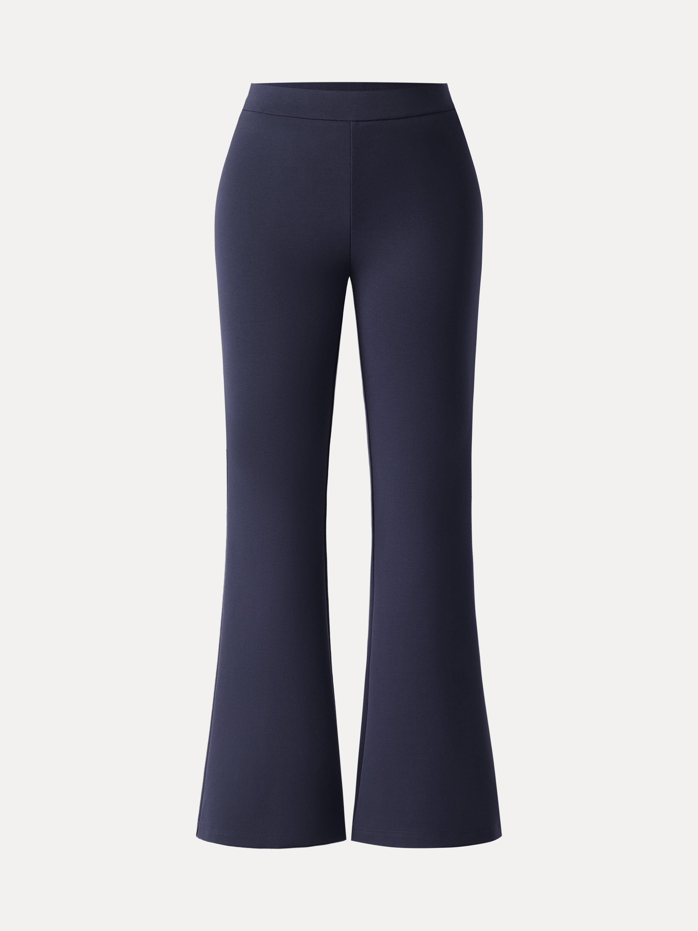 Slimming Ponte High Rise Pull-on Flared Pants
