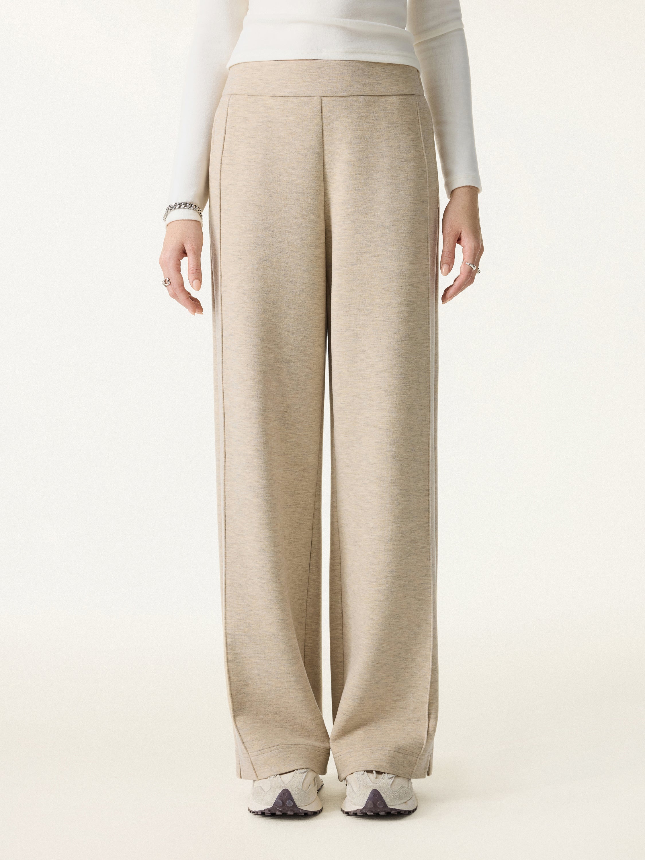 Cozy Warm High Rise Straight Leg Pull-On Pants