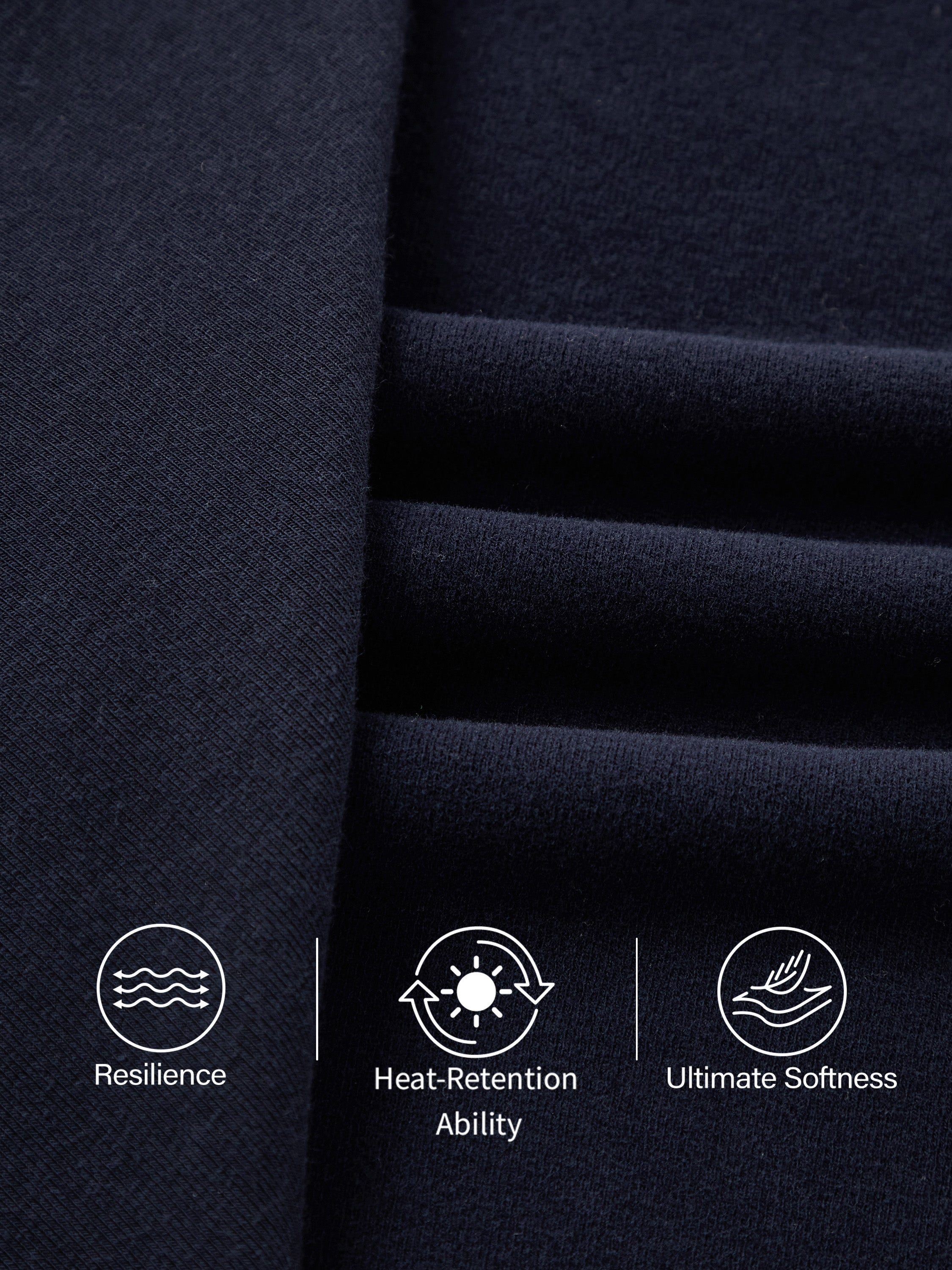 ProWarm Long Sleeves Mockneck Tucks Midi Dress