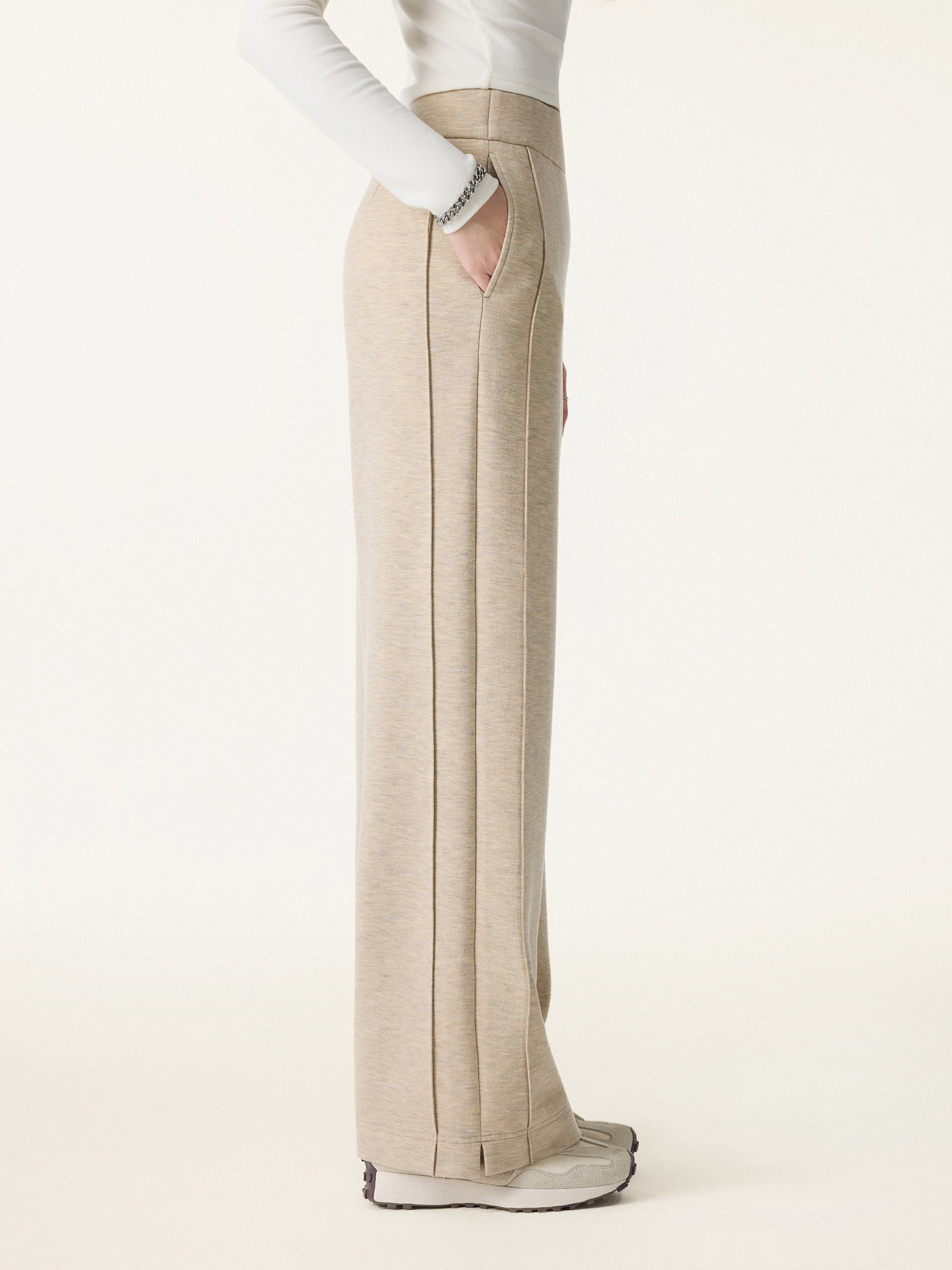 Cozy Warm High Rise Straight Leg Pull-On Pants