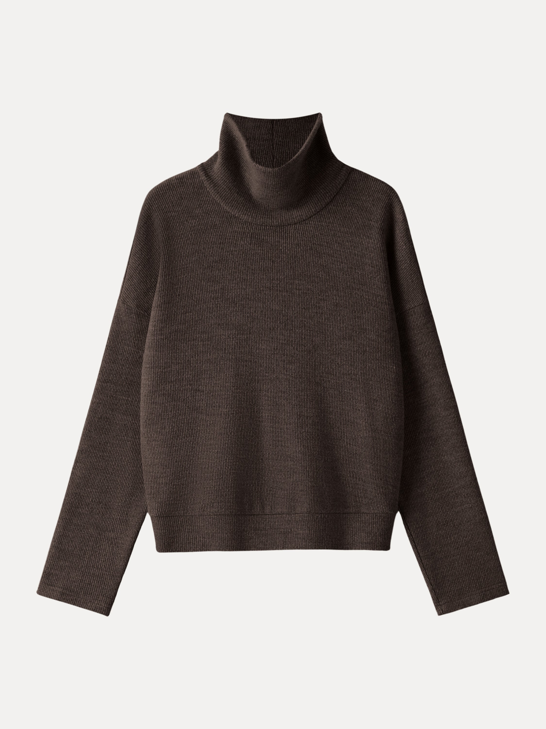 Turtleneck Relaxed Fit Long Sleeve Top