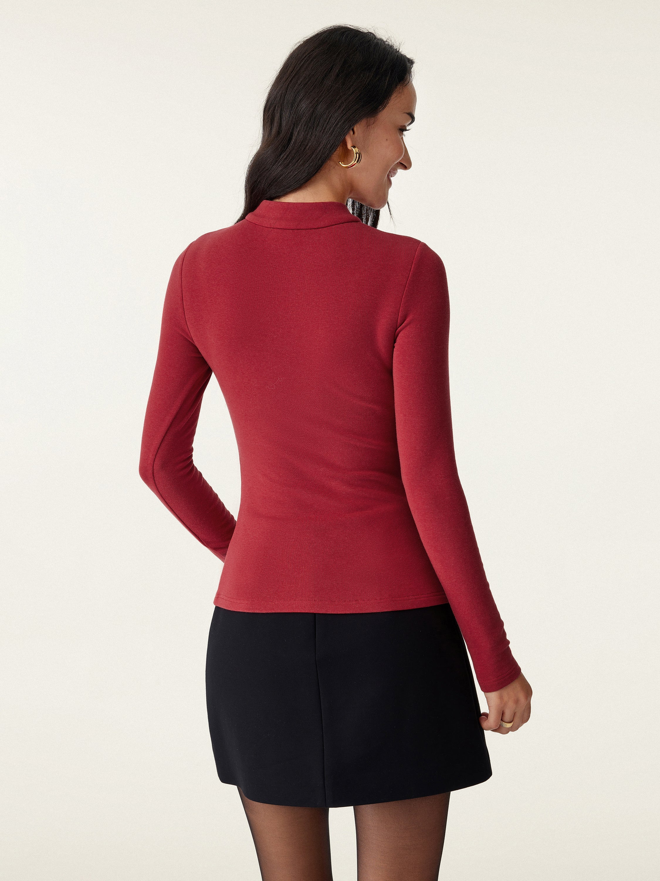 Mandarin Collar Asymmetric Frog Button Brami Top Limited Edition