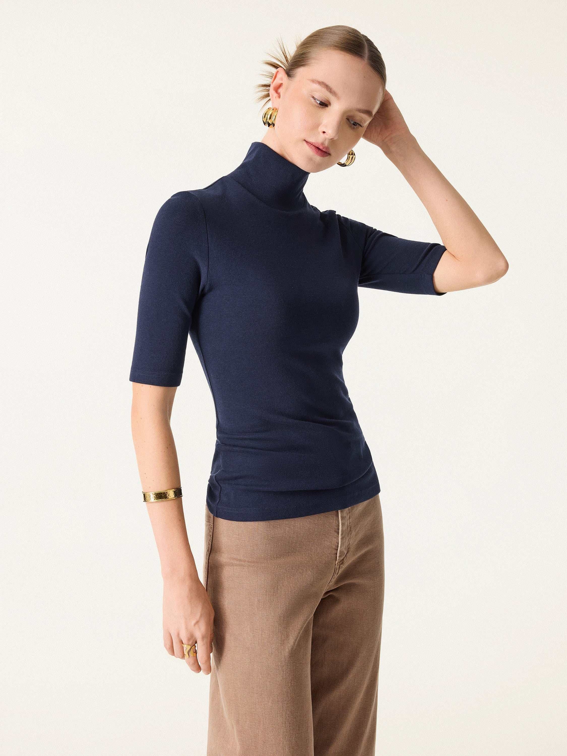 Essential Turtleneck Elbow Length Sleeve Brami