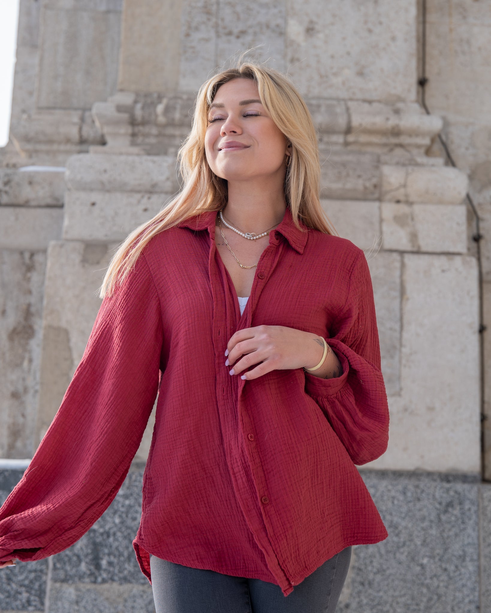 Musselin Bluse | Stella