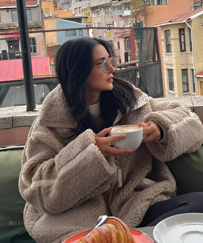 Clydie | Weiche & Stylische Sherpa-Jacke