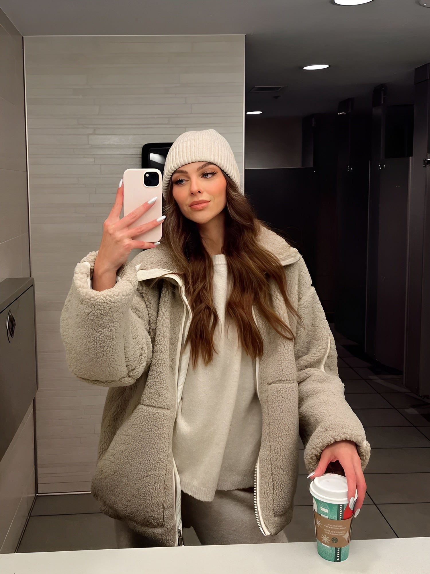 Clydie | Weiche & Stylische Sherpa-Jacke