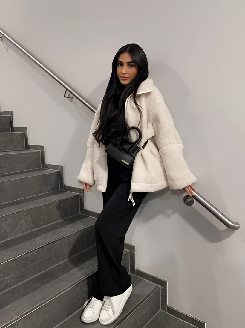 Clydie | Weiche & Stylische Sherpa-Jacke