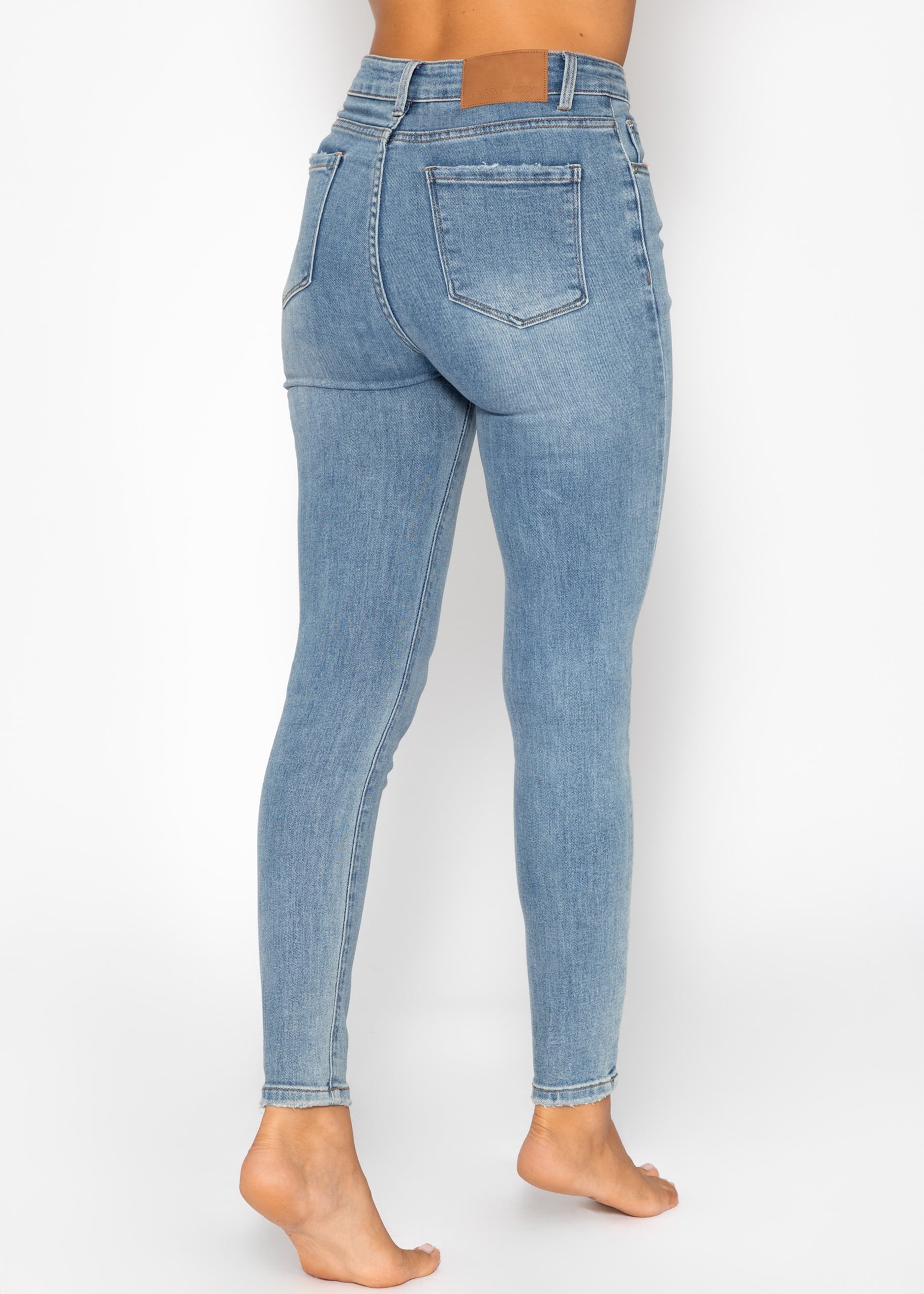 Highwaist Skinny Jeans - hellblau