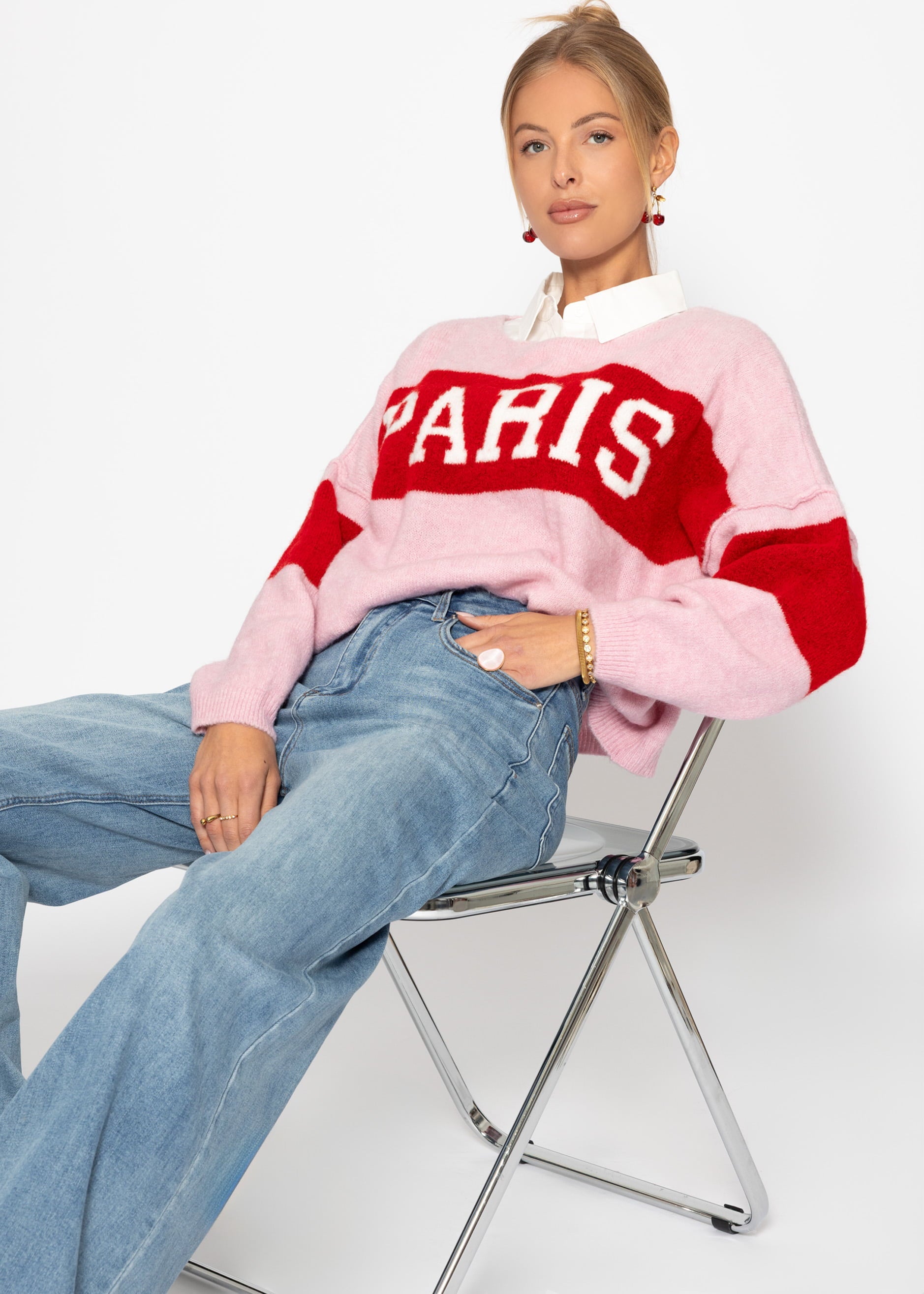 Bluseneinsatz - weiß