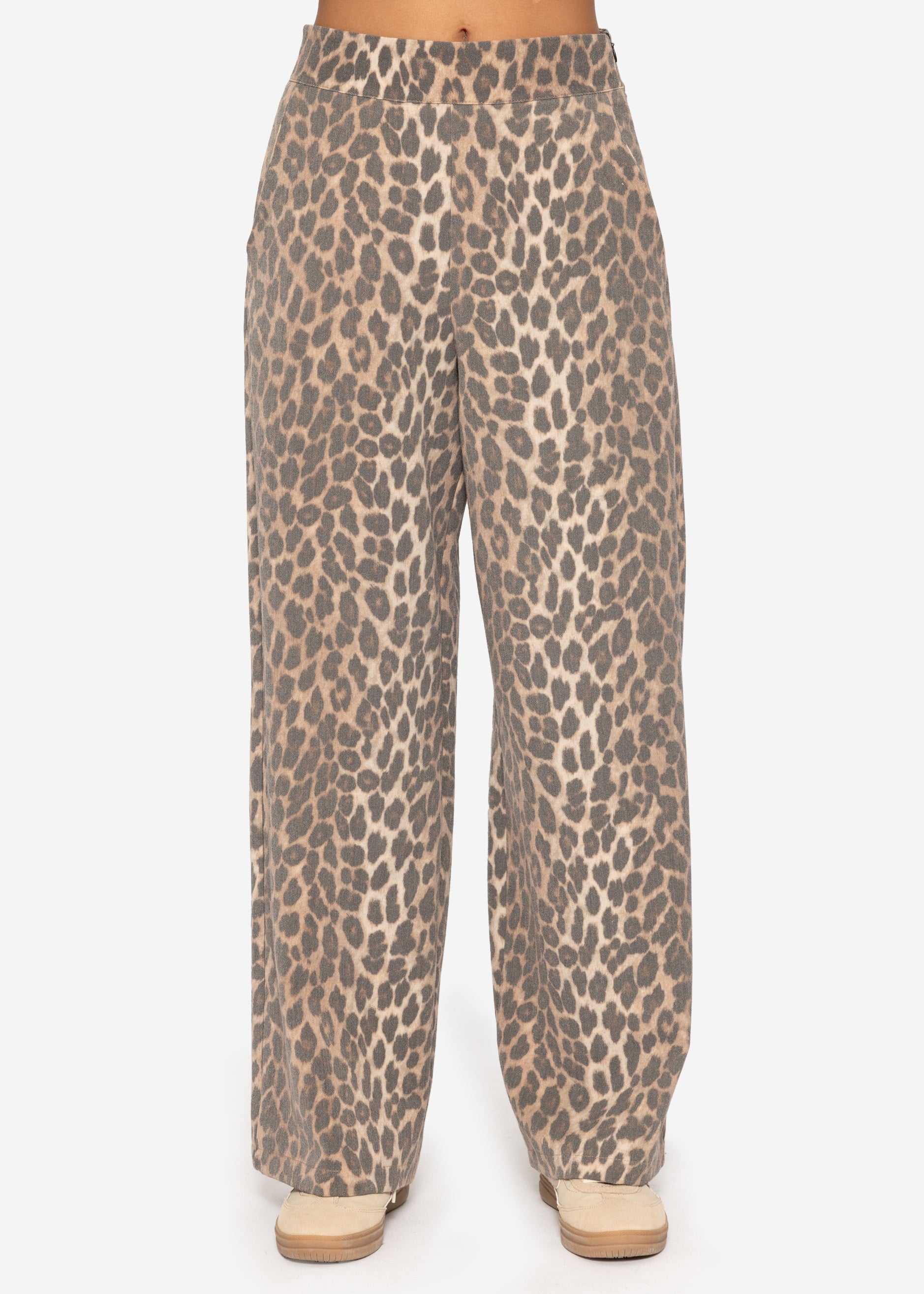 Leo Stoffhose - braun