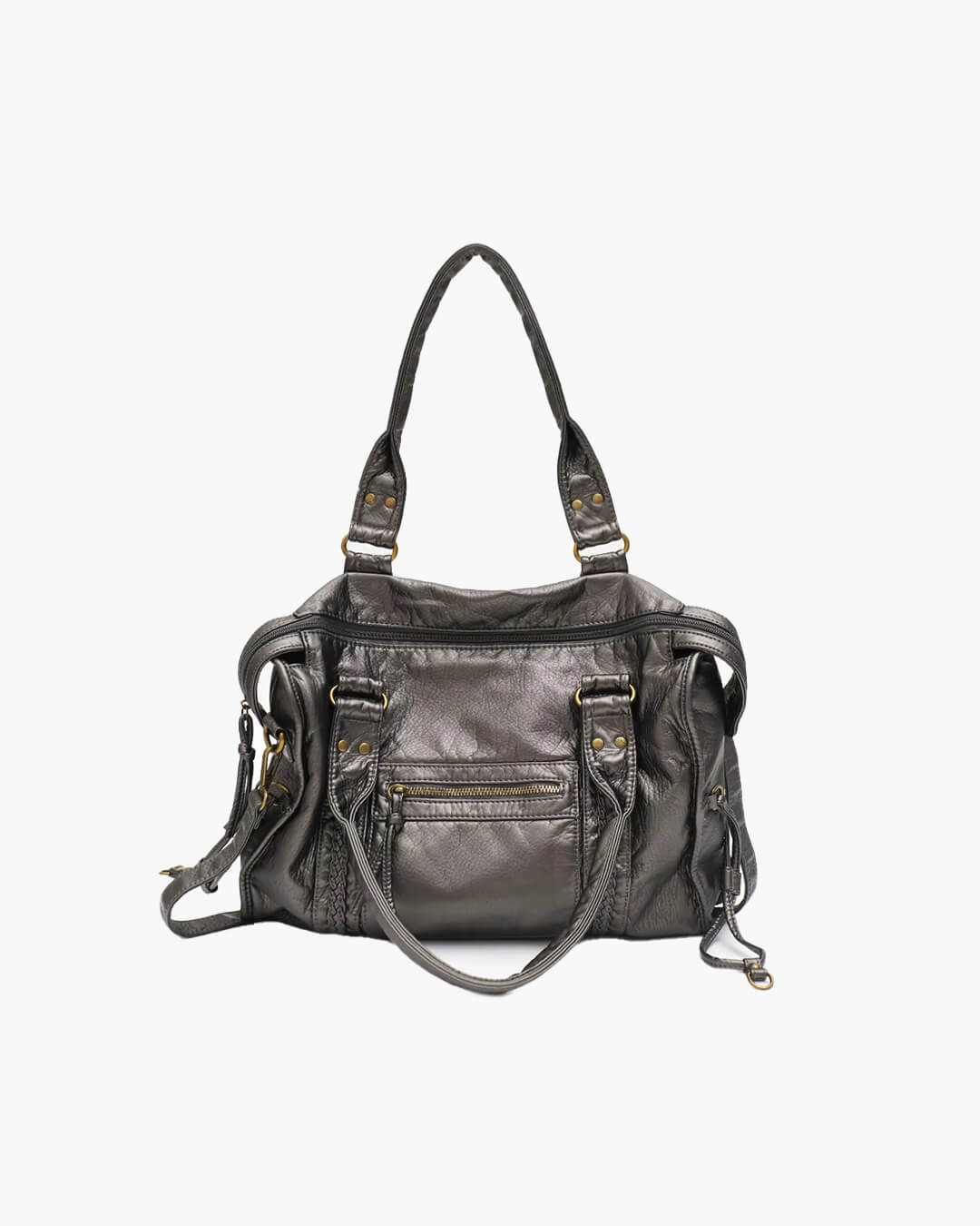Arabell | Vintage Faux Leather Structured Tote Bag