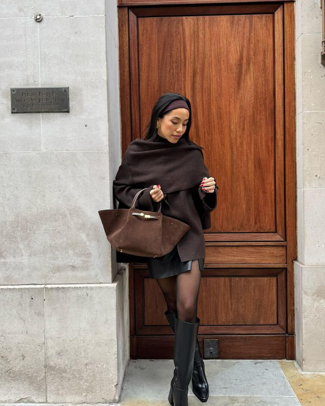 Ava | Suede Handle Bag