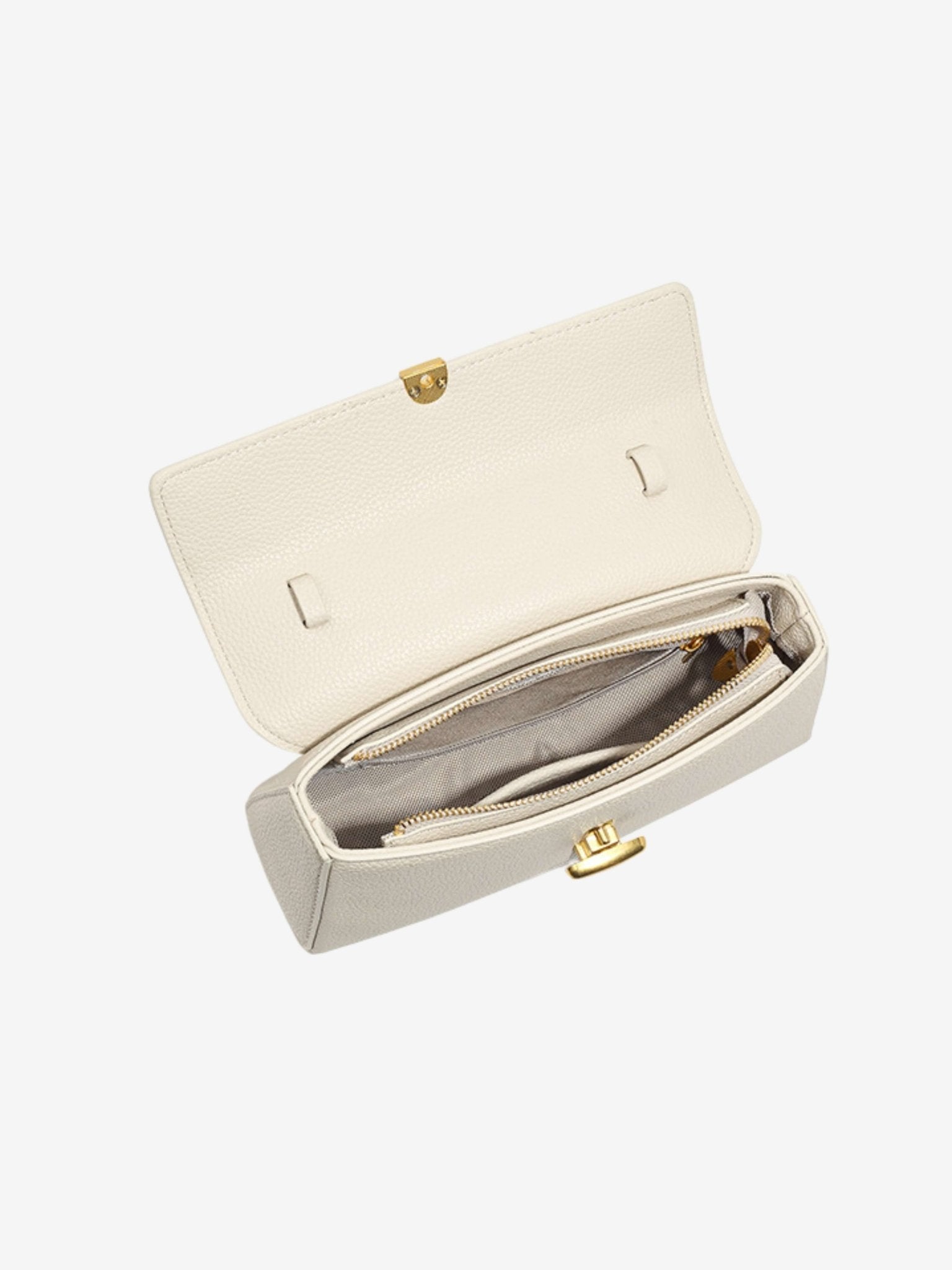 Cassy Elegant Vegan Leather Crossbody Bag with Removable Strap